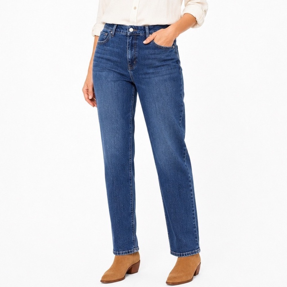 Maurices m jeans Women 16 Regular High Rise 90s Taper Original Fit Blue Denim‎